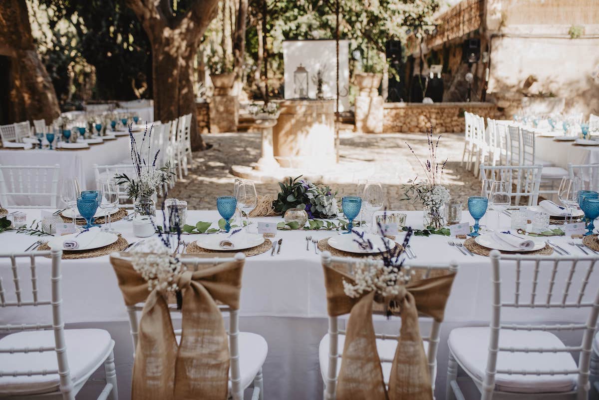 patio mallorquín para boda rústica en Mallorca