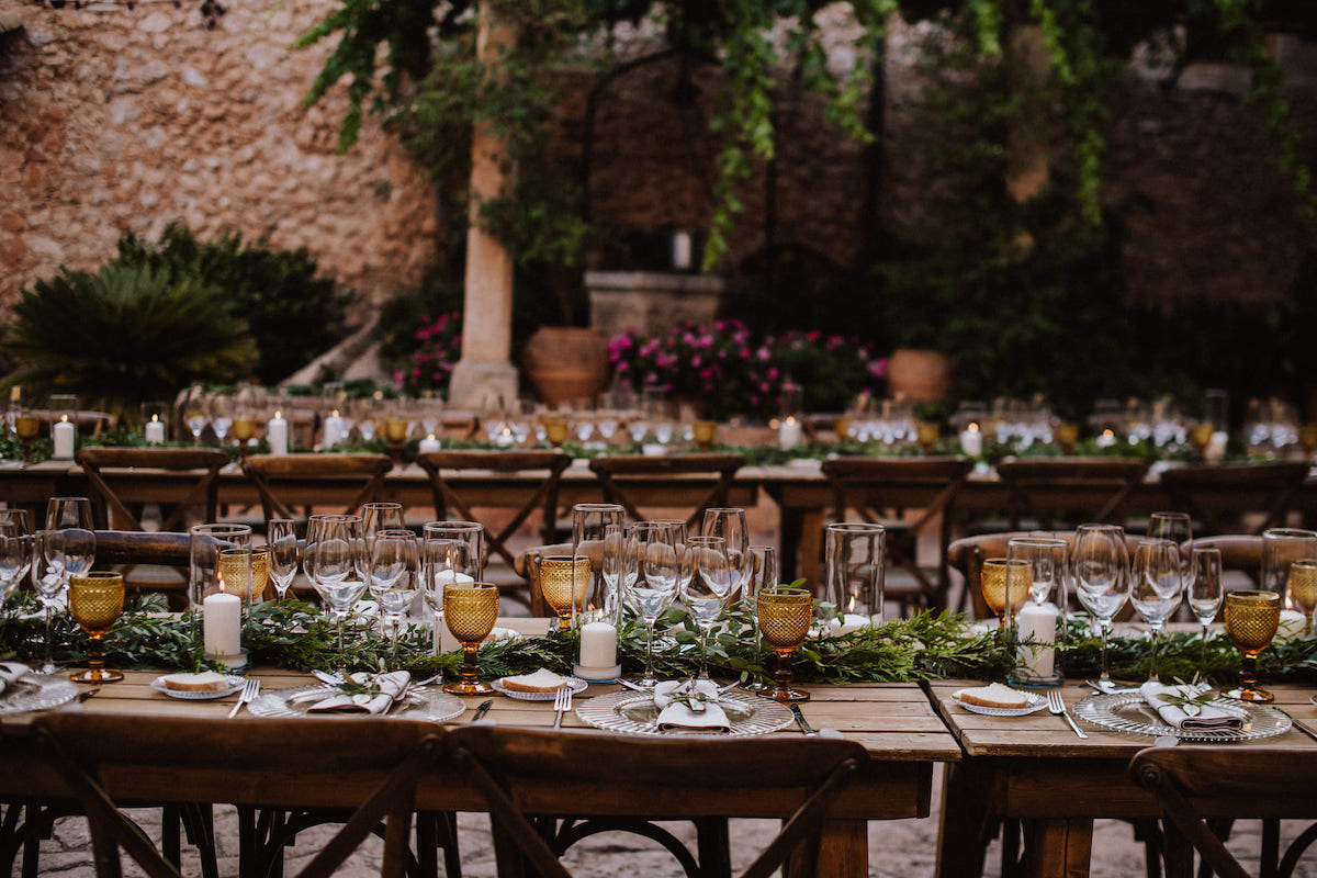 Mallorca courtyard for wedding setting in Mallorca