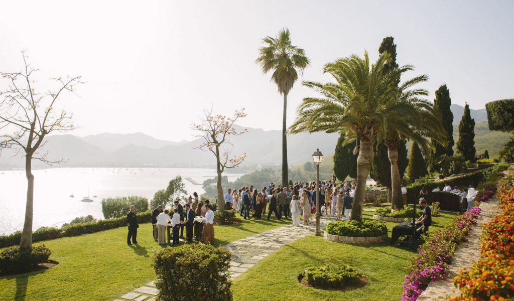 exclusivo y espectacular lugar con vistas al mar para bodas en Pollensa, Mallorca