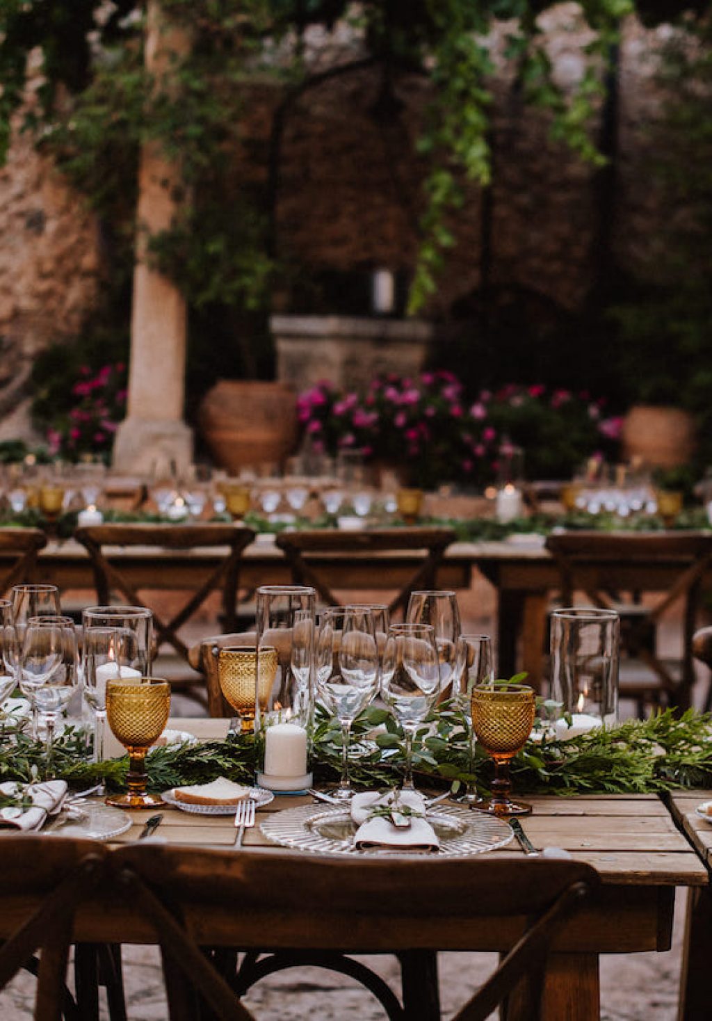 Mallorca courtyard for wedding setting in Mallorca